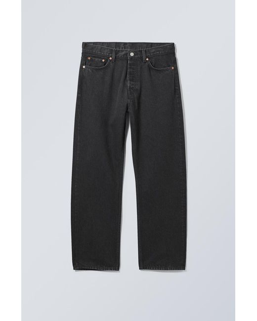 Weekday White Space Relaxed Straight Leg Jeans for men