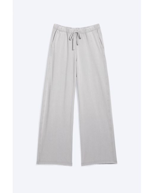 Weekday White Wide Lounge Cotton Trousers for men
