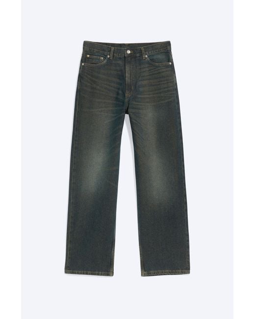 Weekday Black Galaxy Loose Straight Leg Jeans for men