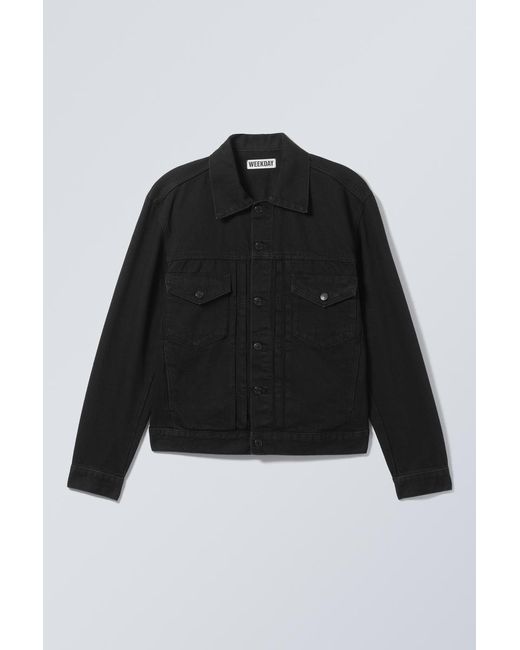 Weekday Black Jeansjacke Im Relaxed Fit