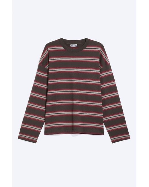 Weekday Blue Oversized Graphic Long-Sleeve for men
