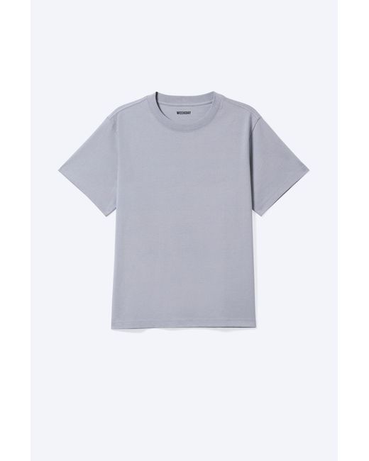 Weekday Gray Classic Fit T-Shirt for men