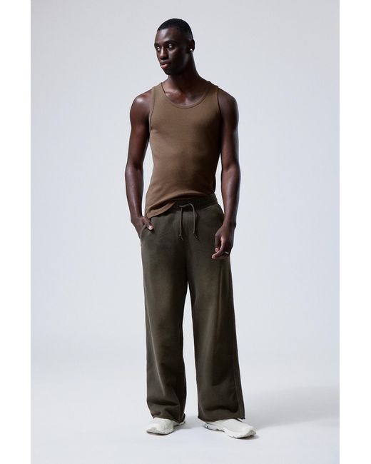 Weekday Green Astro Loose Terry Sweatpants for men