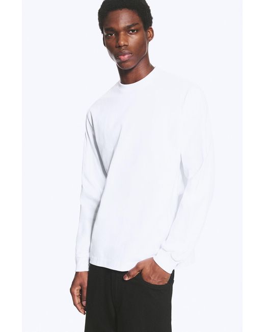 Weekday White Relaxed Long-Sleeved T-Shirt for men