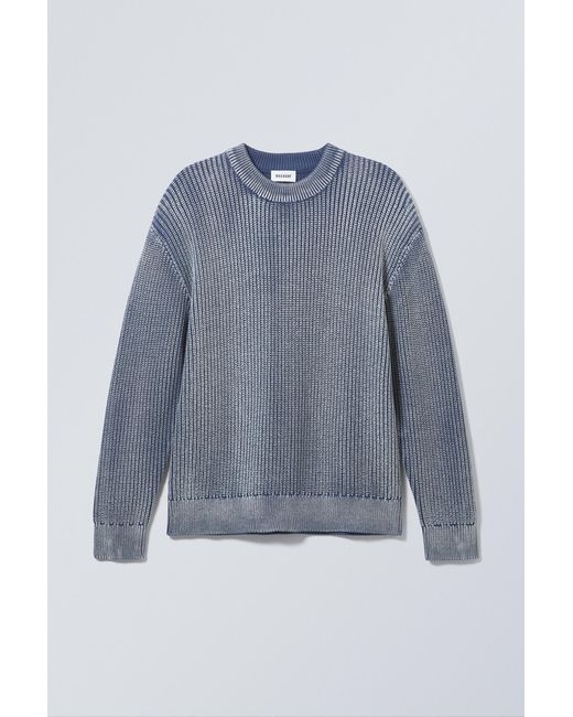 Weekday Blue Regular Heavy Knit Sweater for men
