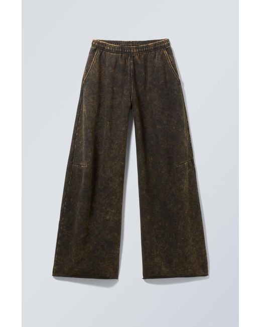 Weekday Black Tiana Washed Sweatpants