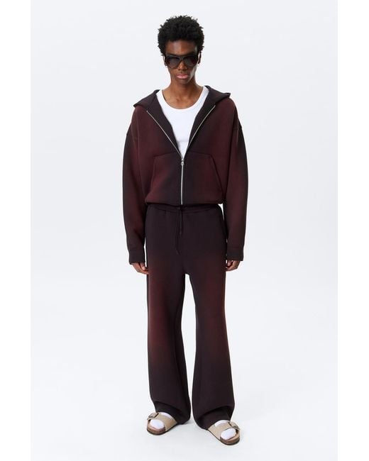 Weekday Purple Washed Scuba Sweatpants for men