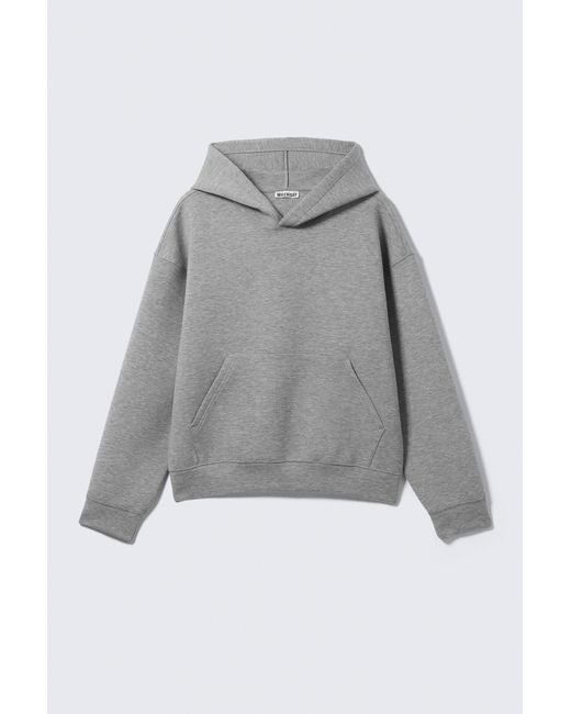 Weekday Gray Simon Scuba Hoodie for men