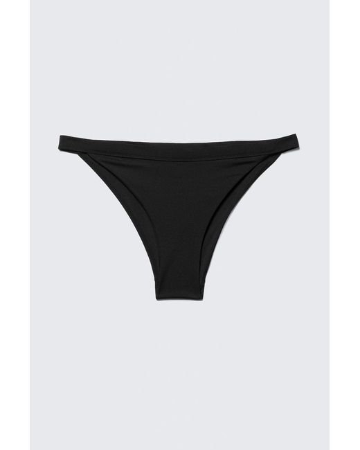 Monki Black Tanga-Bikinihöschen