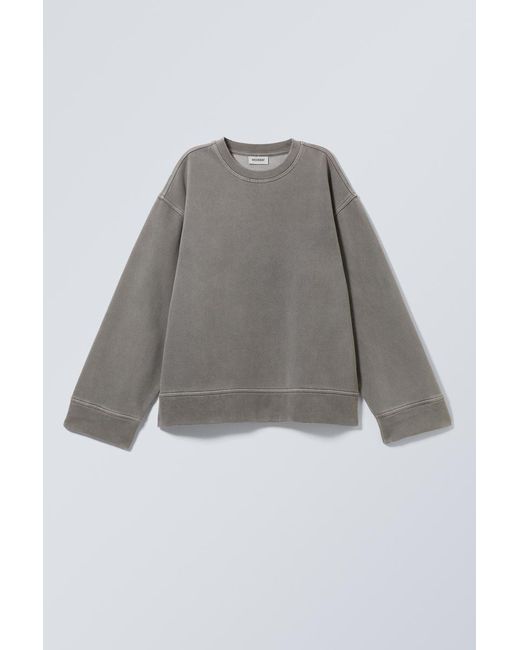 Weekday Gray Oversized Heavyweight Sweatshirt