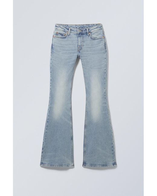 Weekday Blue Flame Low Flared Jeans