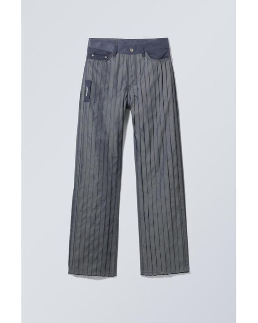 Weekday Blue UnifromTM + Limited Edition Stripe Jeans