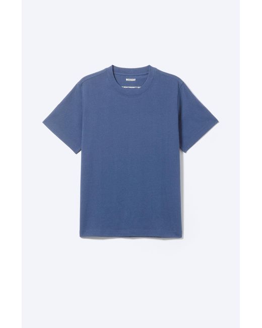 Weekday Blue Classic Fit T-Shirt for men