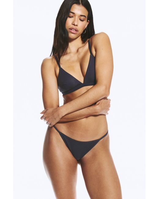 Weekday Brown 2-Pack Minimal Ribbed Tanga Brief
