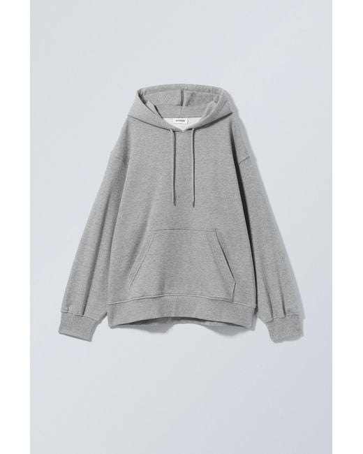 Weekday Gray Essence Relaxed Hoodie
