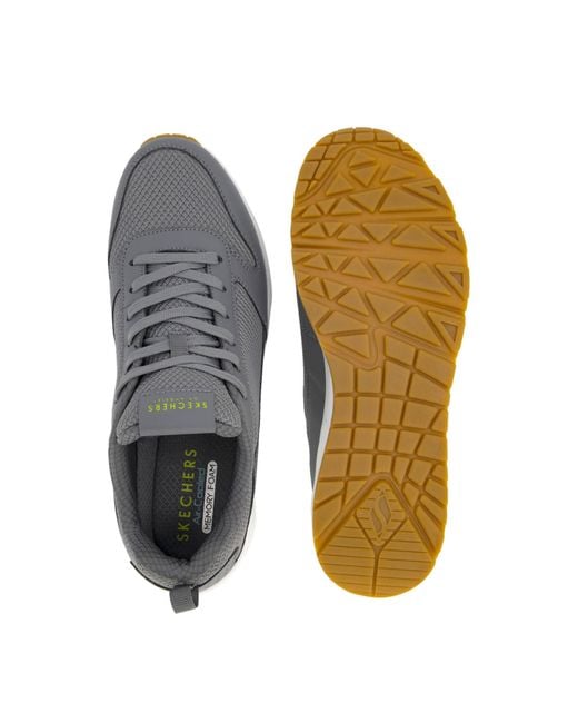 Skechers Rubber Sneakers in het Grijs voor heren - Lyst