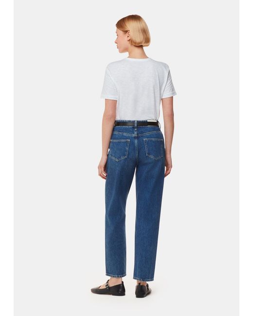 Whistles Blue Authentic Mollie Straight Jean
