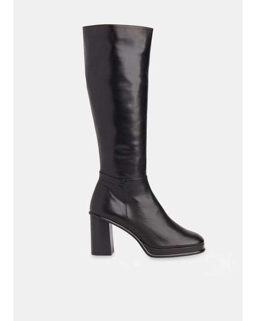 Whistles Clara Knee High Heeled Boot in Black Lyst