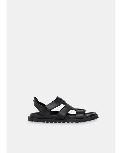 Whistles Brown Freya Fisherman Leather Sandal