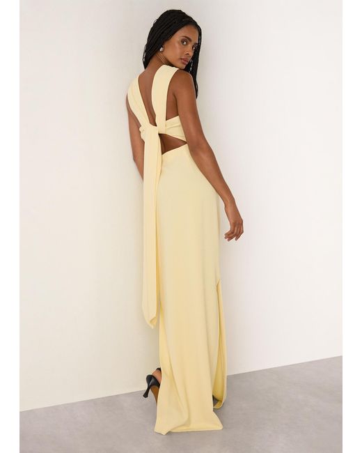 Whistles Natural Tie Back Maxi Dress