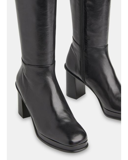 Whistles Clara Knee High Heeled Boot in Black Lyst