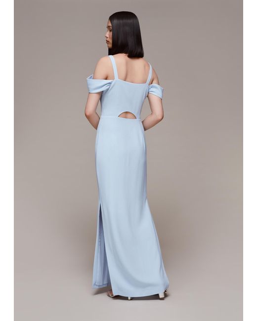 Whistles Blue Lucy Maxi Dress
