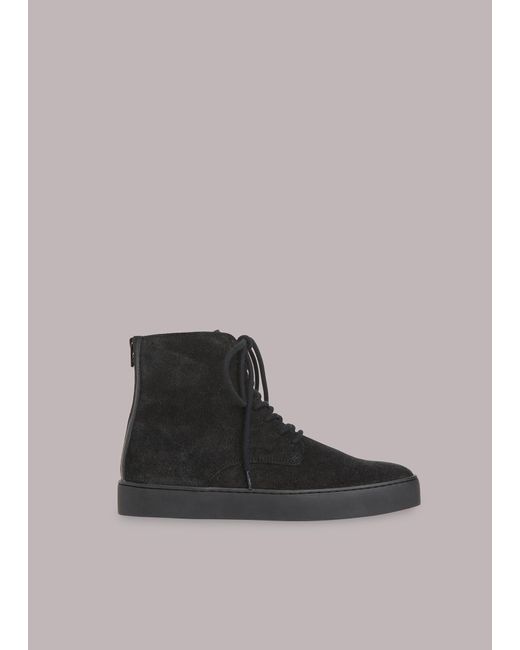 Whistles Black Booker High Top Trainer