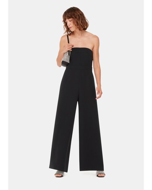 Whistles Black Brianna Bandeau Jumpsuit