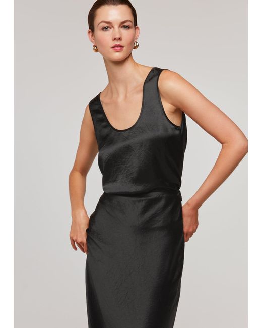 Whistles Black Ella Cami Top