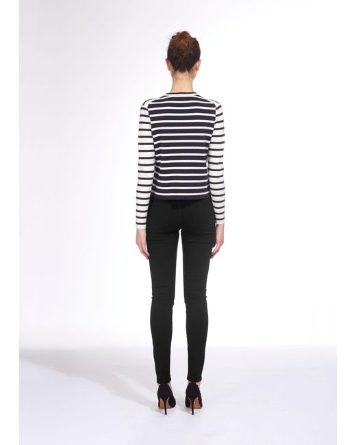 Whistles White New Fit Black Skinny Jean