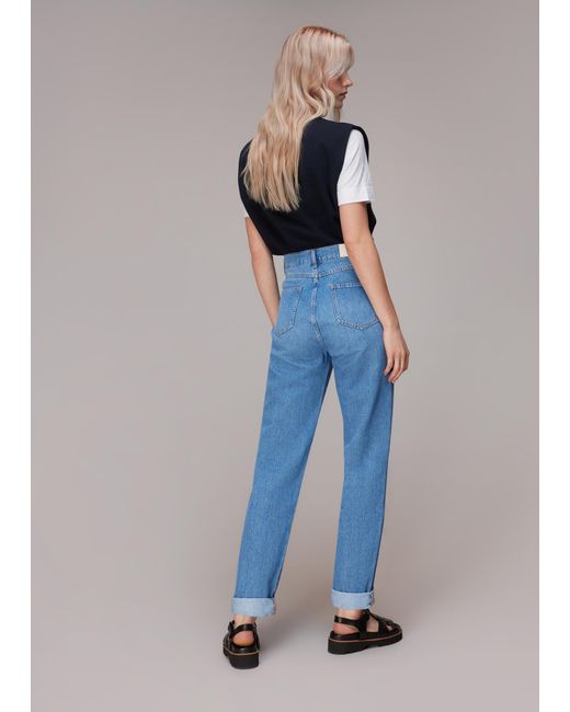 Whistles Blue Authentic Mom Jean