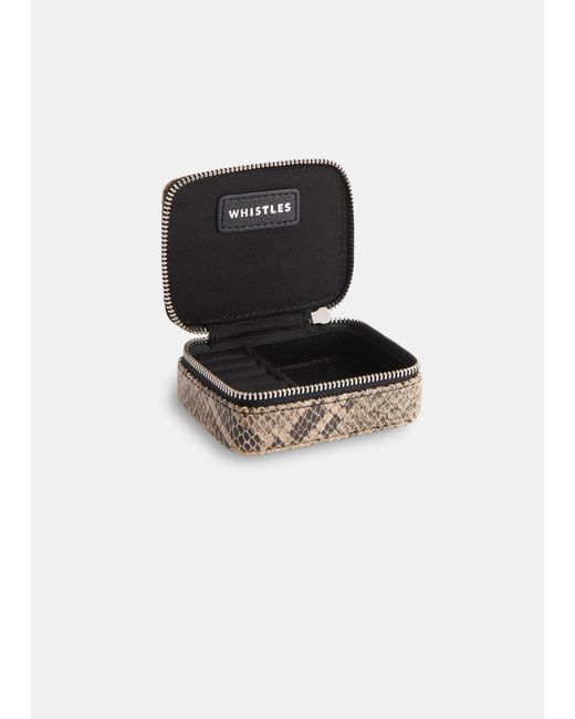 Whistles White Lotta Snake Mini Jewellery Box