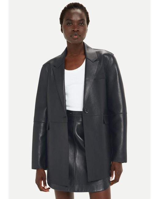 Whistles Gray Katrina Clean Bonded Blazer
