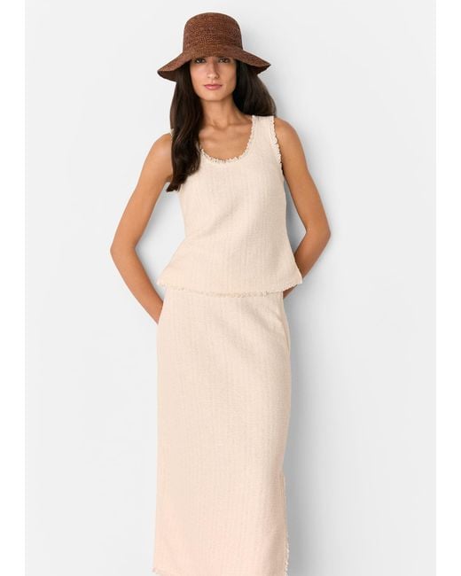 Whistles White Straw Bucket Hat