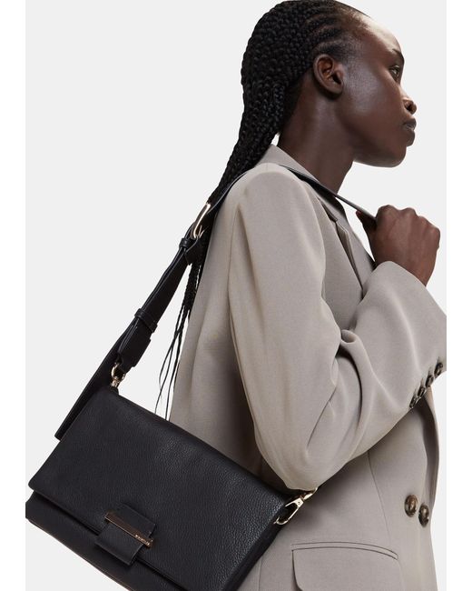 Whistles Teo Crossbody Bag in Black Lyst