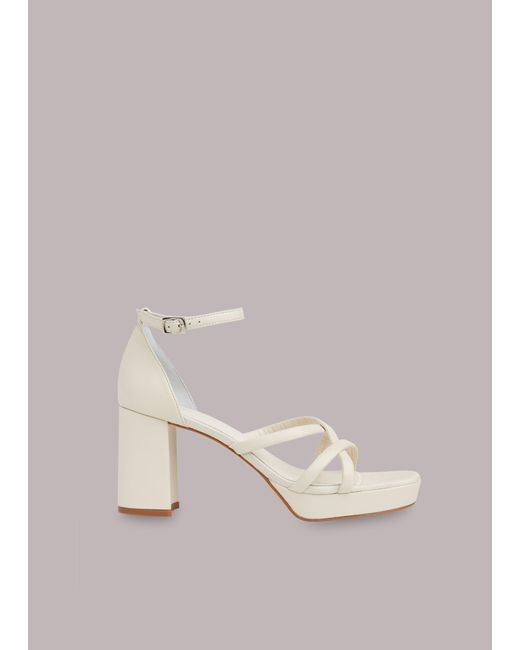 Whistles Natural Selene Platform Heeled Sandal