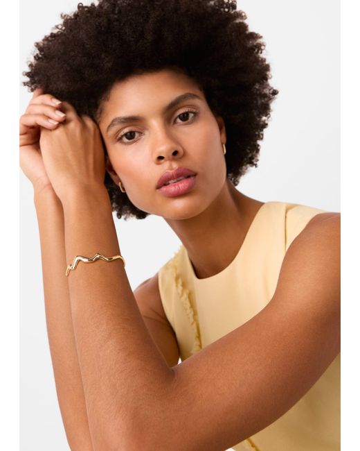 Whistles Brown Wave Bangle