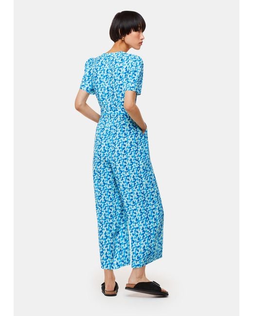 Whistles Blue Hazy Coral Jumpsuit