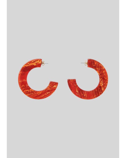 Whistles Red Statement Resin Hoop