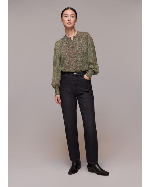 Whistles Multicolor Charlotte Maze Print Blouse