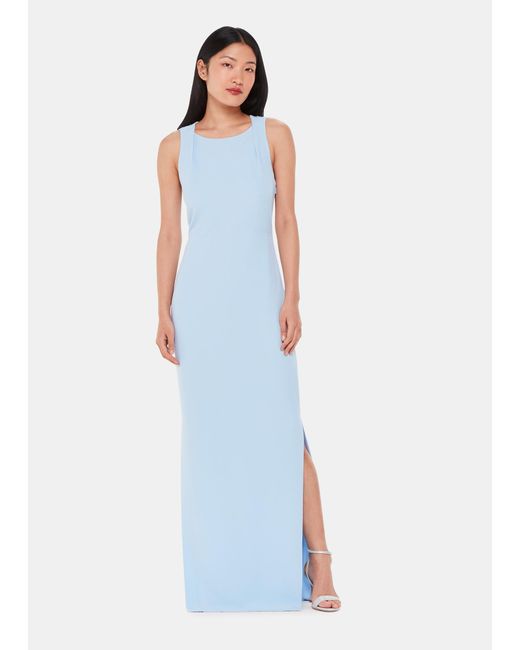 Whistles White Tie Back Maxi Dress