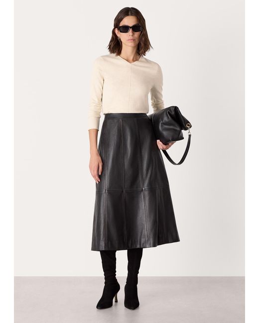 Whistles White Mila V Neck Knit