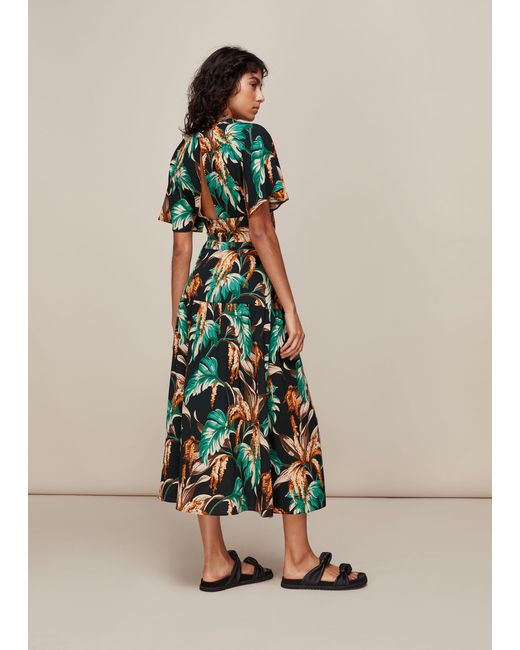 Whistles Multicolor Tropical Floral Samira Skirt