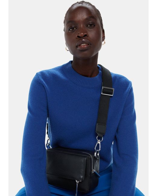 Whistles Blue Bibi Crossbody Bag