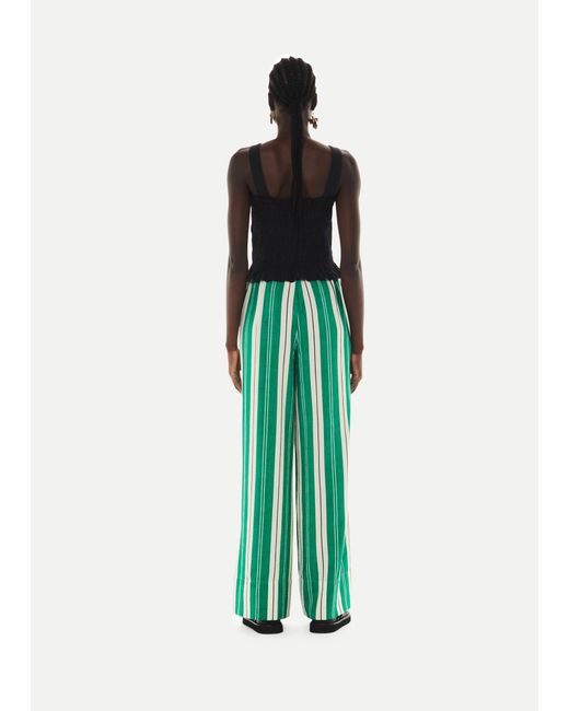 Whistles Blue Bridget Maxi Stripe Trouser
