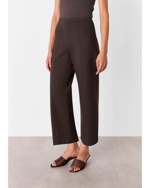 Whistles Brown Camilla Wide Leg Trouser