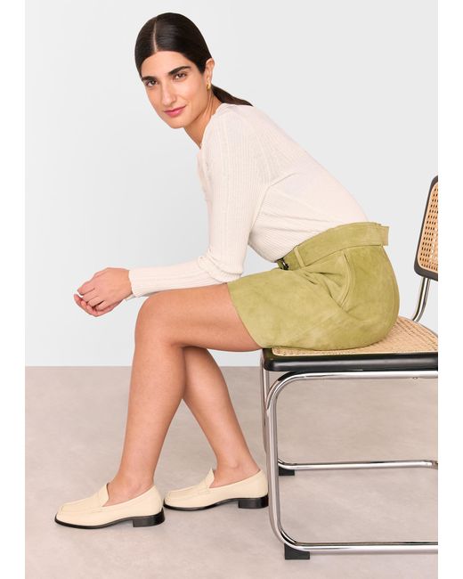 Whistles Natural Mora Square Toe Loafer