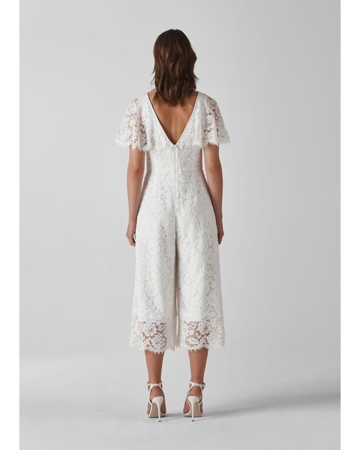 Whistles White Victoria Lace Wedding Jumpsuit