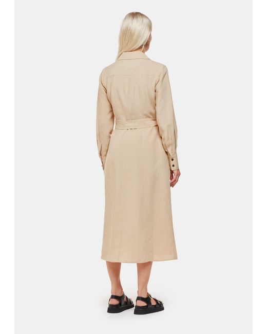 Whistles Natural Petite Estella Shirt Dress