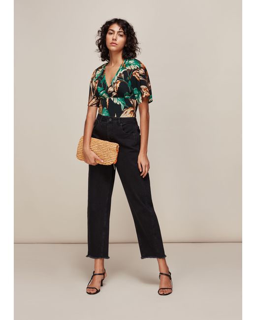 Whistles Natural Tropical Top